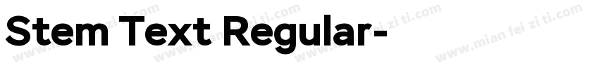 Stem Text Regular字体转换